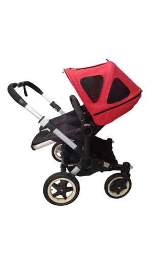 Капюшон летний Red BABYNITTO для колясок Bugaboo Donkey фото 3