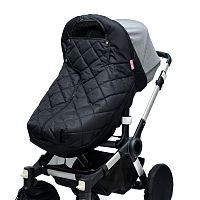 Накидка на ножки для коляски чёрная