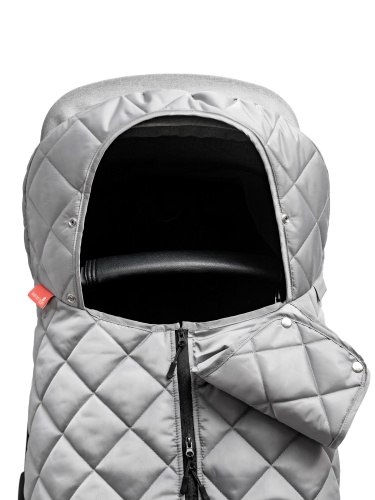 Накидка на ножки для коляски серая фото 10