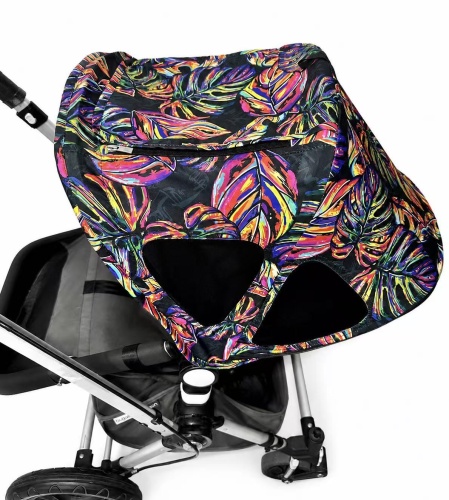 Капюшон летний Экзотика фирмы BABYNITTO для колясок Bugaboo Cameleom Fox Lynx фото 5