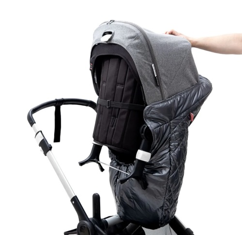 Накидка на ножки для коляски графит лаке фото 4