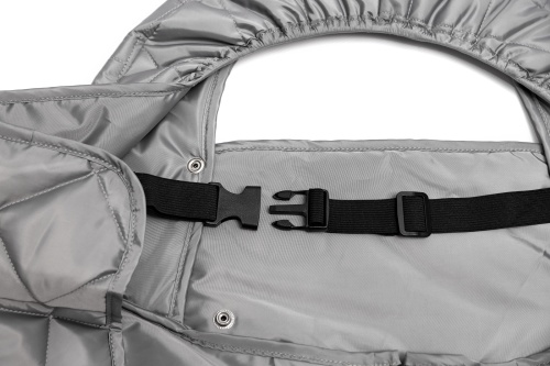 Накидка на ножки для коляски серая фото 12