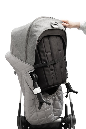 Накидка на ножки для коляски серая фото 11