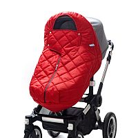 Накидка на ножки для коляски красная 