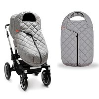 Накидка на ножки для коляски серая