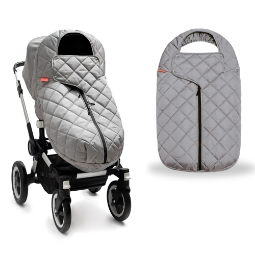 Накидка на ножки для коляски серая