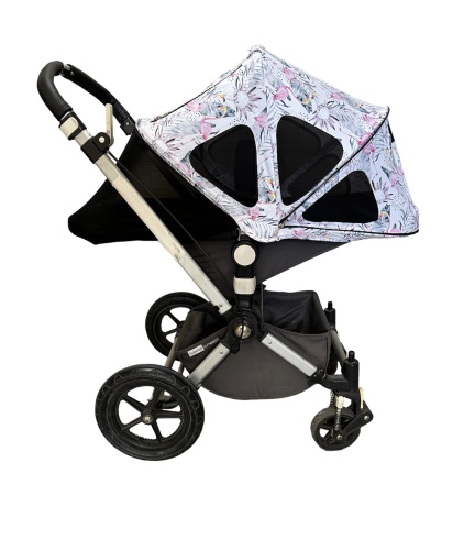 Капюшон летний Flamingo фирмы BABYNITTO для колясок Bugaboo Cameleom Fox Lynx