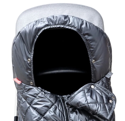 Накидка на ножки для коляски графит лаке фото 3