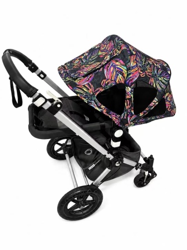 Капюшон летний Экзотика фирмы BABYNITTO для колясок Bugaboo Cameleom Fox Lynx фото 4