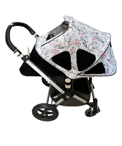 Капюшон летний Flamingo фирмы BABYNITTO для колясок Bugaboo Cameleom Fox Lynx фото 4