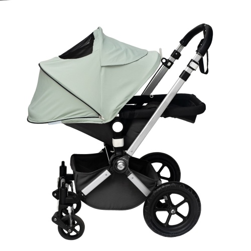 Капюшон сменный с клапаном Mint caramel фирмы BABYNITTO для колясок Bugaboo Cameleom Fox Lynx фото 2