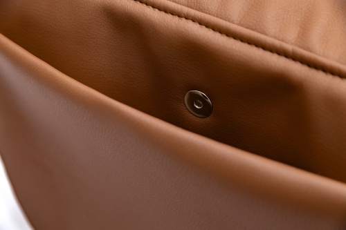 Сумка для коляски коричневая экокожа стеганная фото 5